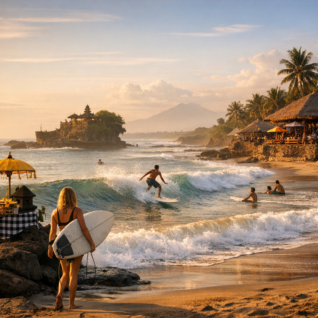surfing bali